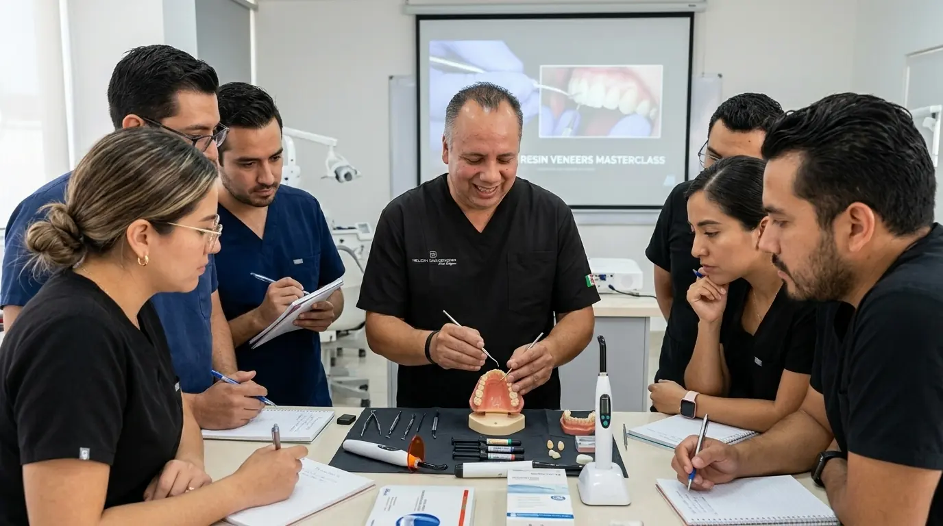 Curso de carillas de resina para dentistas — Dr. Nelson Díaz Simonín